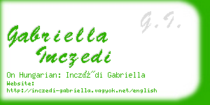 gabriella inczedi business card